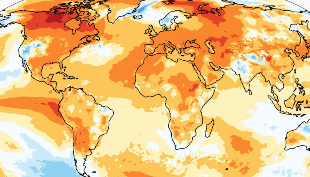 Temperatur Anomalie global 2023 gegenüber Referenz 1991-2020