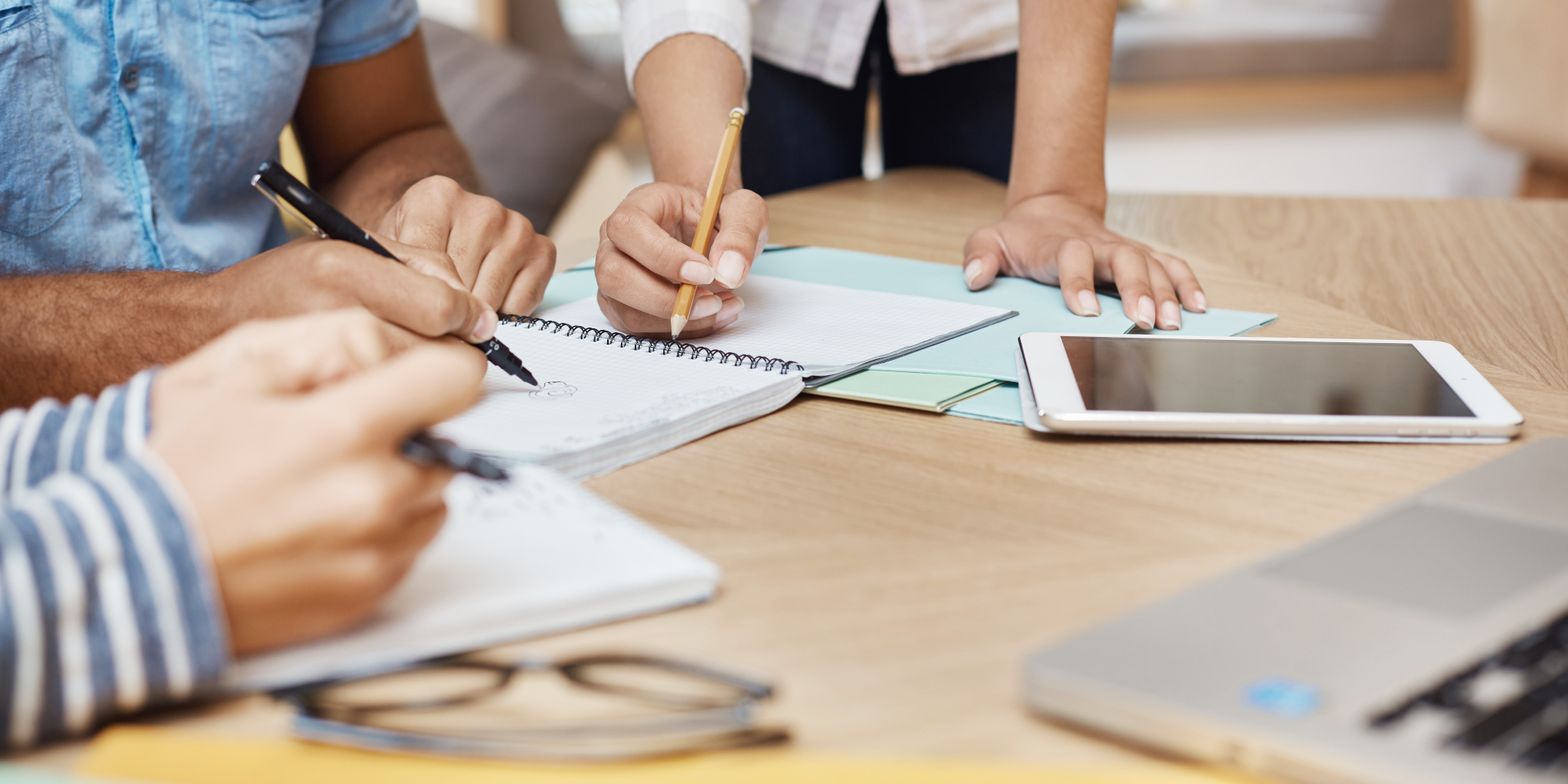 Coworking Space mit Notizen zu Ideen